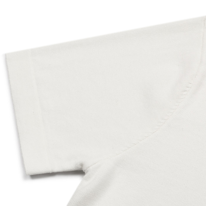 Men Women Knit T-shirt Short Sleeve T-shirt Pullover Tops Sweatshirt Unisex Tee Casual T-shirt