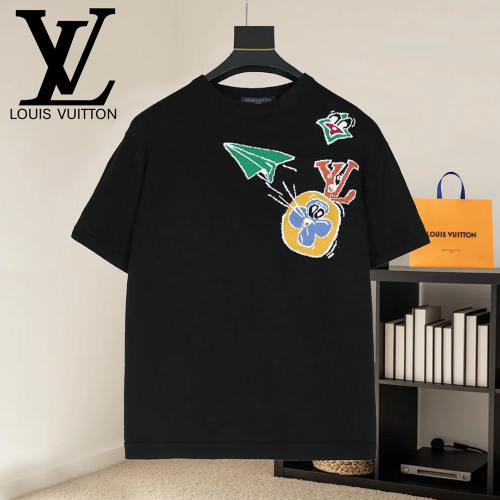 Men Women Knit T-shirt Short Sleeve T-shirt Pullover Tops Sweatshirt Unisex Tee Casual T-shirt