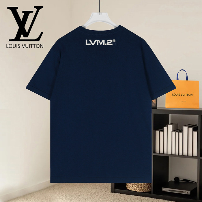 Men Women Knit T-shirt Short Sleeve T-shirt Pullover Tops Sweatshirt Unisex Tee Casual T-shirt