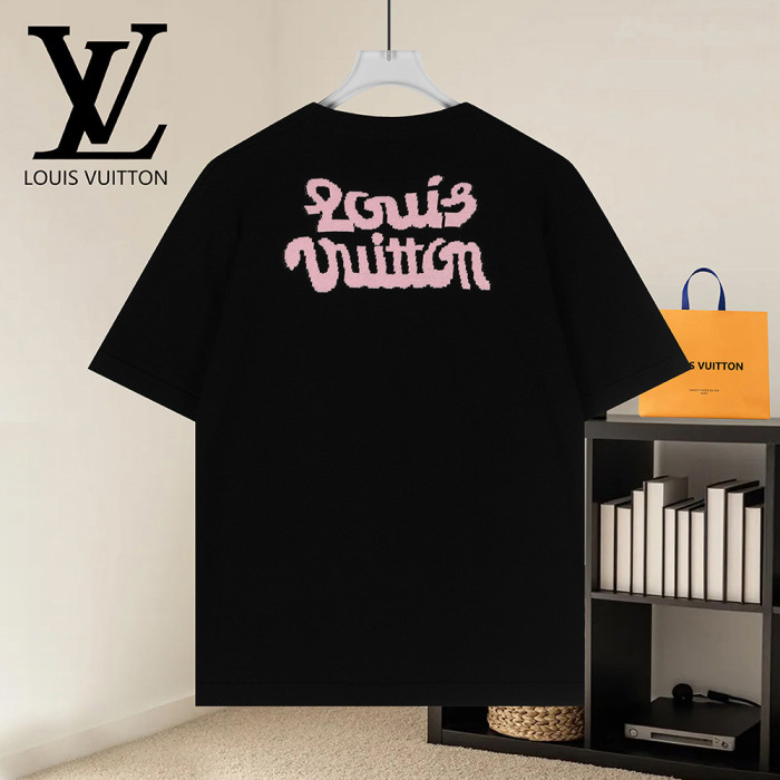 Men Women Knit T-shirt Short Sleeve T-shirt Pullover Tops Sweatshirt Unisex Tee Casual T-shirt