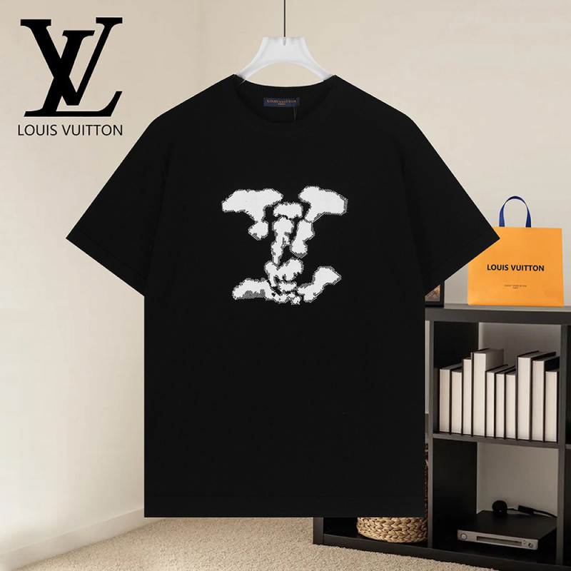 Men Women Knit T-shirt Short Sleeve T-shirt Pullover Tops Sweatshirt Unisex Tee Casual T-shirt