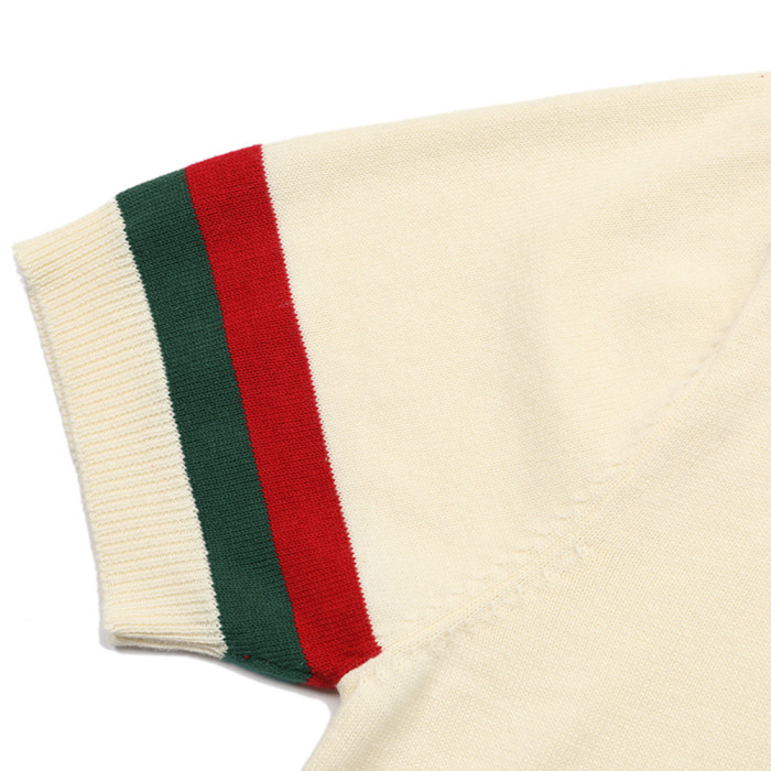 Men Women Knit T-shirt Short Sleeve T-shirt Pullover Tops Sweatshirt Unisex Tee Casual T-shirt