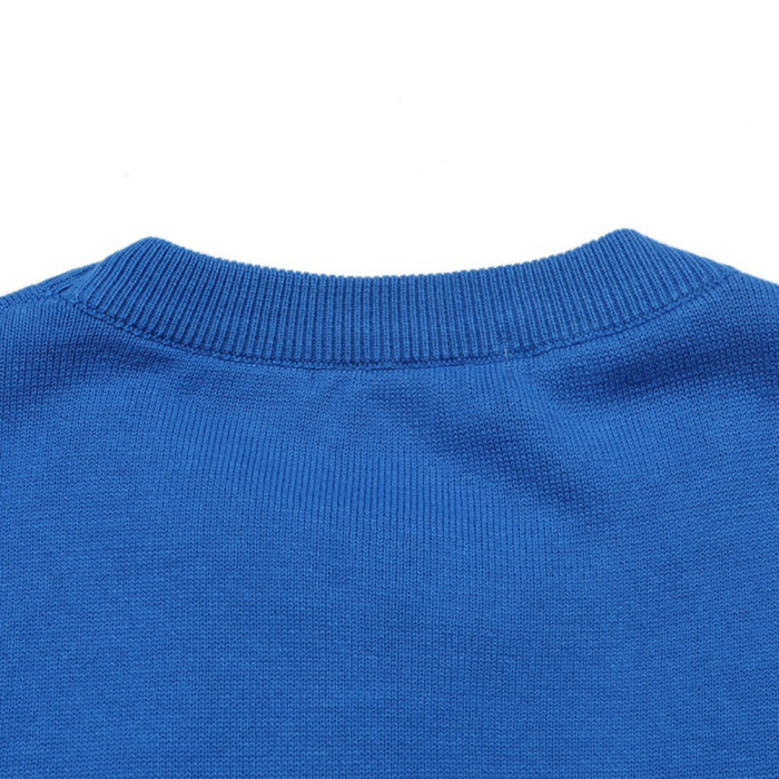 Men Women Knit T-shirt Short Sleeve T-shirt Pullover Tops Sweatshirt Unisex Tee Casual T-shirt