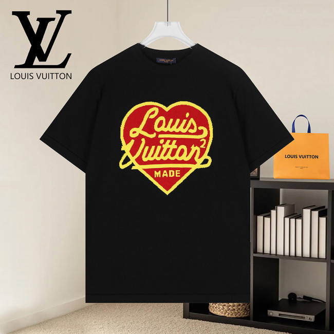 Men Women Knit T-shirt Short Sleeve T-shirt Pullover Tops Sweatshirt Unisex Tee Casual T-shirt