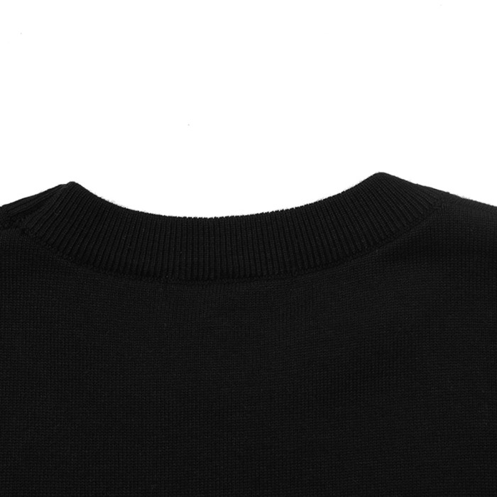 Men Women Knit T-shirt Short Sleeve T-shirt Pullover Tops Sweatshirt Unisex Tee Casual T-shirt