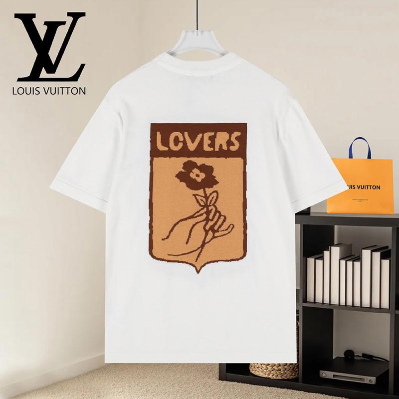 Men Women Knit T-shirt Short Sleeve T-shirt Pullover Tops Sweatshirt Unisex Tee Casual T-shirt