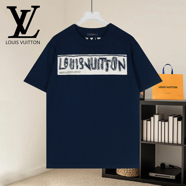 Men Women Knit T-shirt Short Sleeve T-shirt Pullover Tops Sweatshirt Unisex Tee Casual T-shirt