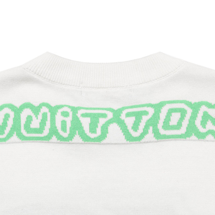 Men Women Knit T-shirt Short Sleeve T-shirt Pullover Tops Sweatshirt Unisex Tee Casual T-shirt