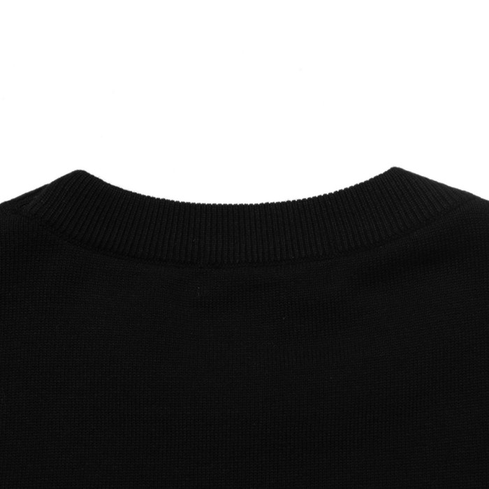 Men Women Knit T-shirt Short Sleeve T-shirt Pullover Tops Sweatshirt Unisex Tee Casual T-shirt