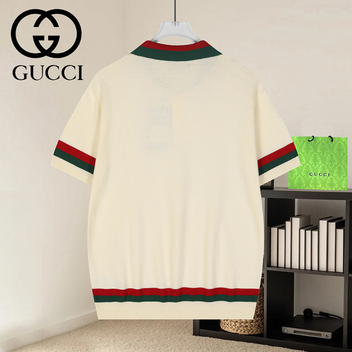 Men Women Knit T-shirt Short Sleeve T-shirt Pullover Tops Sweatshirt Unisex Tee Casual T-shirt
