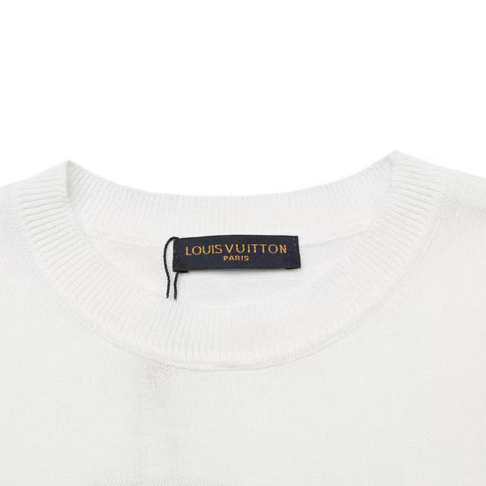 Men Women Knit T-shirt Short Sleeve T-shirt Pullover Tops Sweatshirt Unisex Tee Casual T-shirt