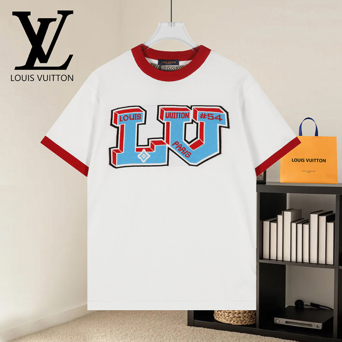 Men Women Knit T-shirt Short Sleeve T-shirt Pullover Tops Sweatshirt Unisex Tee Casual T-shirt