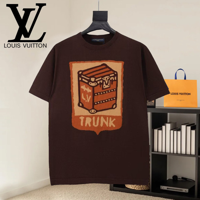 Men Women Knit T-shirt Short Sleeve T-shirt Pullover Tops Sweatshirt Unisex Tee Casual T-shirt