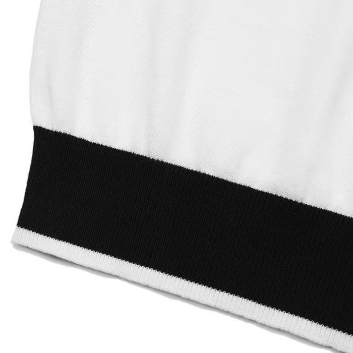 Men Women Knit T-shirt Short Sleeve T-shirt Pullover Tops Sweatshirt Unisex Tee Casual T-shirt