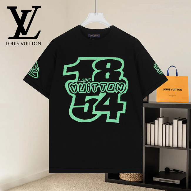 Men Women Knit T-shirt Short Sleeve T-shirt Pullover Tops Sweatshirt Unisex Tee Casual T-shirt
