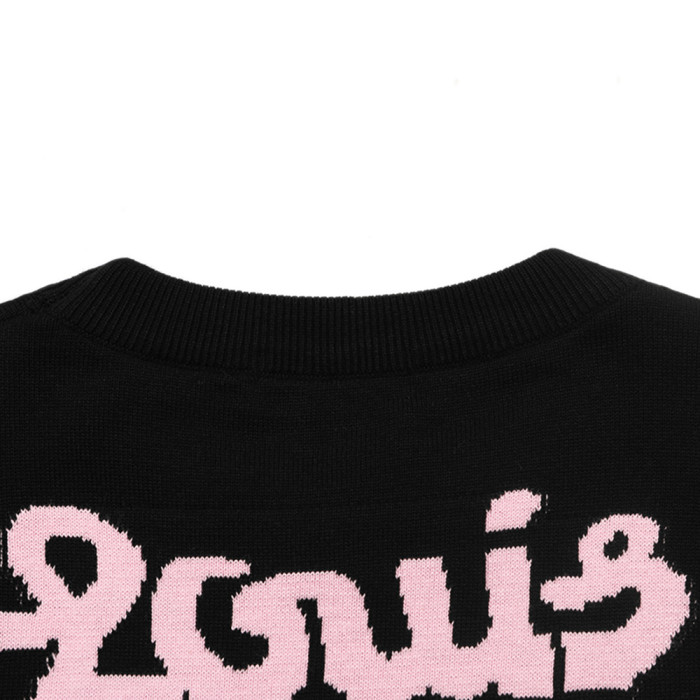 Men Women Knit T-shirt Short Sleeve T-shirt Pullover Tops Sweatshirt Unisex Tee Casual T-shirt