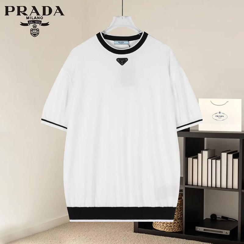 Men Women Knit T-shirt Short Sleeve T-shirt Pullover Tops Sweatshirt Unisex Tee Casual T-shirt