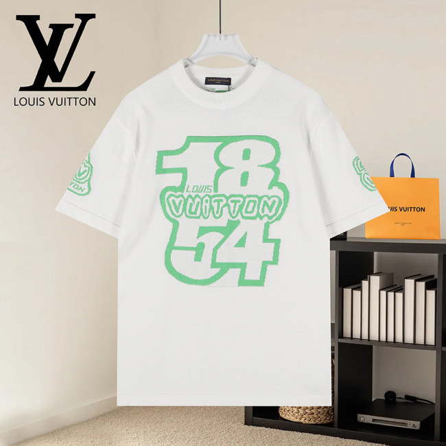 Men Women Knit T-shirt Short Sleeve T-shirt Pullover Tops Sweatshirt Unisex Tee Casual T-shirt
