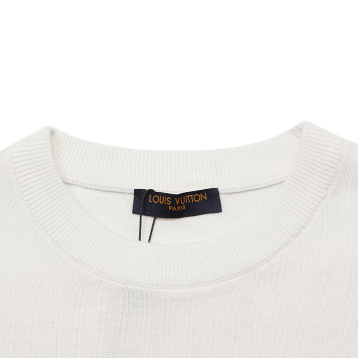 Men Women Knit T-shirt Short Sleeve T-shirt Pullover Tops Sweatshirt Unisex Tee Casual T-shirt