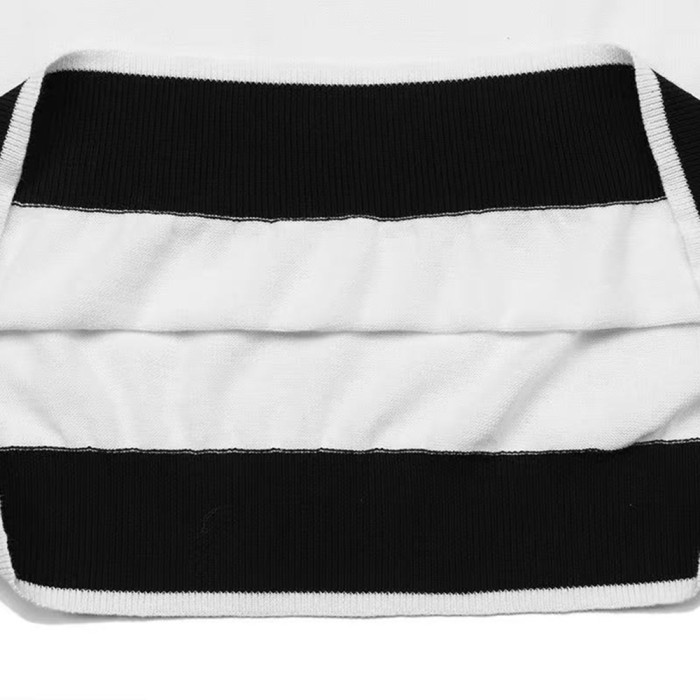 Men Women Knit T-shirt Short Sleeve T-shirt Pullover Tops Sweatshirt Unisex Tee Casual T-shirt