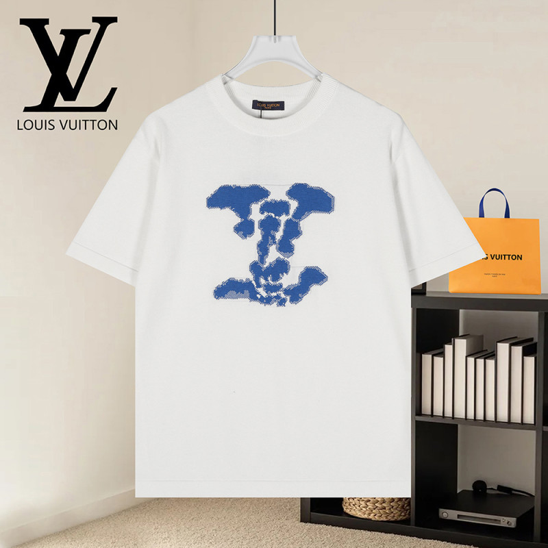 Men Women Knit T-shirt Short Sleeve T-shirt Pullover Tops Sweatshirt Unisex Tee Casual T-shirt