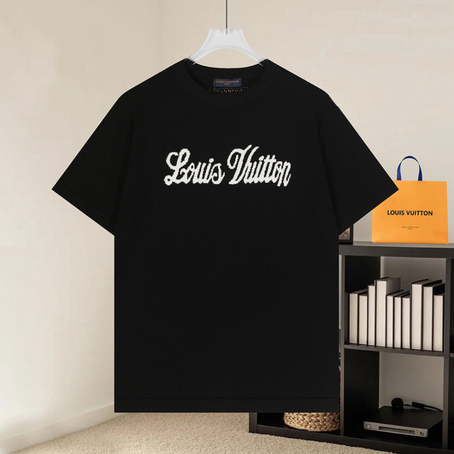 Men Women Knit T-shirt Short Sleeve T-shirt Pullover Tops Sweatshirt Unisex Tee Casual T-shirt