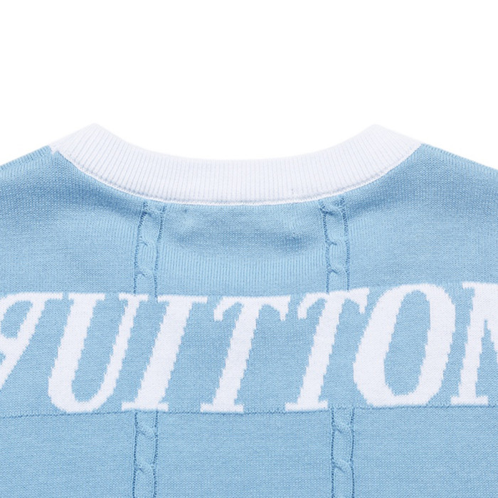 Men Women Knit T-shirt Short Sleeve T-shirt Pullover Tops Sweatshirt Unisex Tee Casual T-shirt