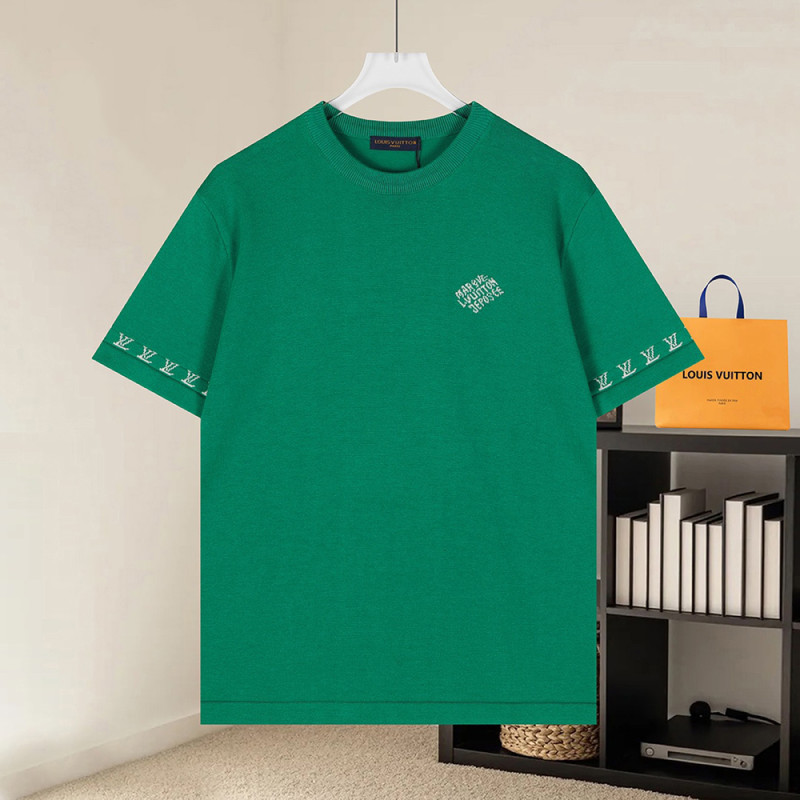 Men Women Knit T-shirt Short Sleeve T-shirt Pullover Tops Sweatshirt Unisex Tee Casual T-shirt