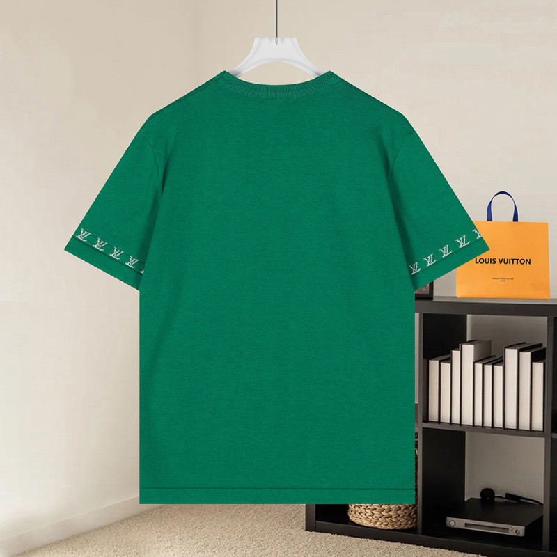Men Women Knit T-shirt Short Sleeve T-shirt Pullover Tops Sweatshirt Unisex Tee Casual T-shirt