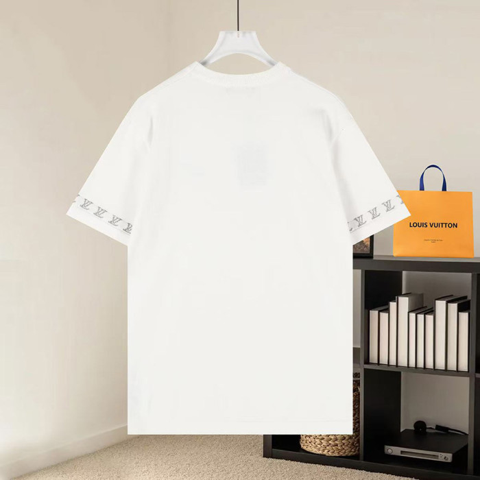 Men Women Knit T-shirt Short Sleeve T-shirt Pullover Tops Sweatshirt Unisex Tee Casual T-shirt