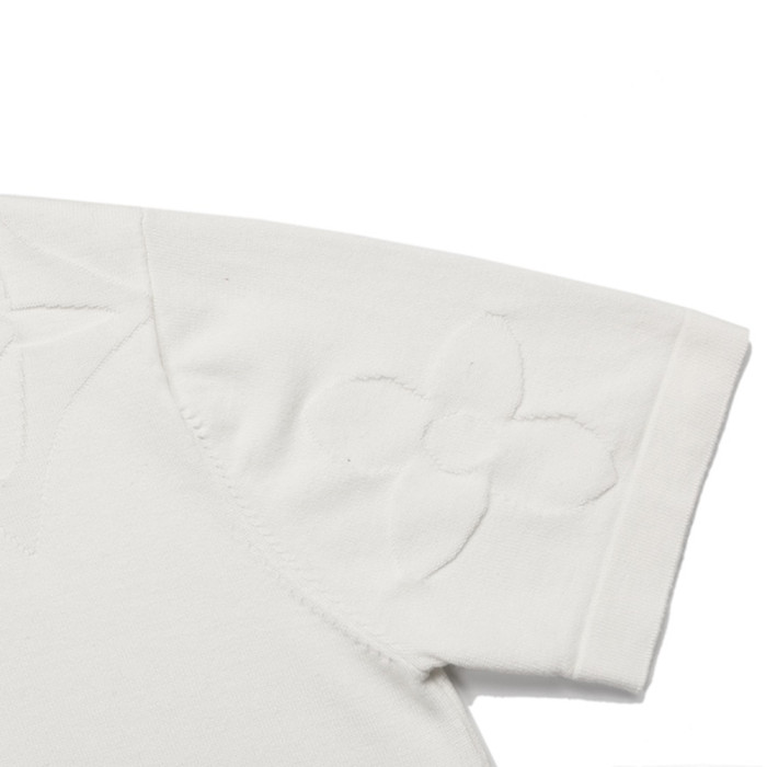 Men Women Knit T-shirt Short Sleeve T-shirt Pullover Tops Sweatshirt Unisex Tee Casual T-shirt