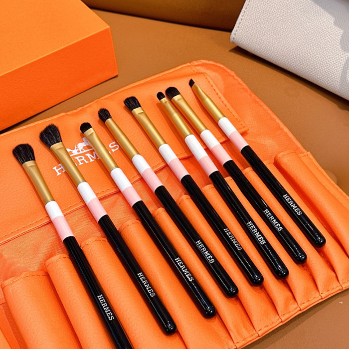 Women's Portable Soft Bristle Makeup Brush Set With Storage Pouch Facial Cosmetic Tools Kit Beauty Brush Set For Daily Makeup
