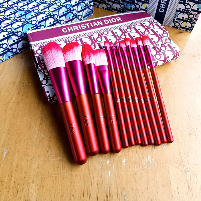 Women's Portable Soft Bristle Makeup Brush Set With Storage Pouch Facial Cosmetic Tools Kit Beauty Brush Set For Daily Makeup