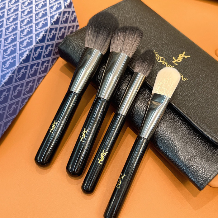 Women's Portable Soft Bristle Makeup Brush Set With Storage Pouch Facial Cosmetic Tools Kit Beauty Brush Set For Daily Makeup