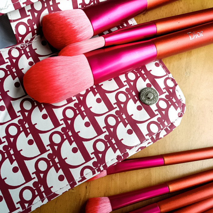 Women's Portable Soft Bristle Makeup Brush Set With Storage Pouch Facial Cosmetic Tools Kit Beauty Brush Set For Daily Makeup