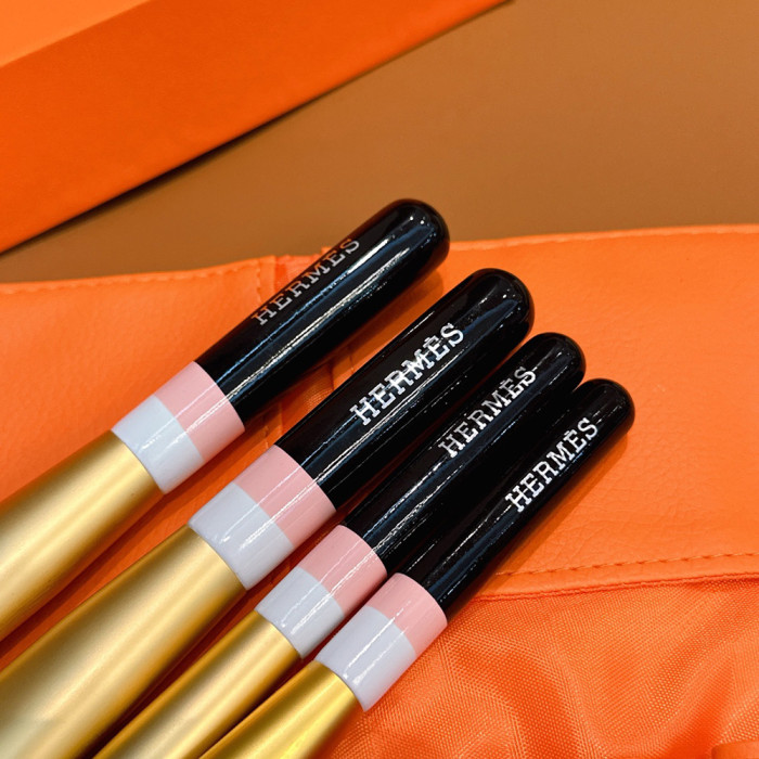 Women's Portable Soft Bristle Makeup Brush Set With Storage Pouch Facial Cosmetic Tools Kit Beauty Brush Set For Daily Makeup
