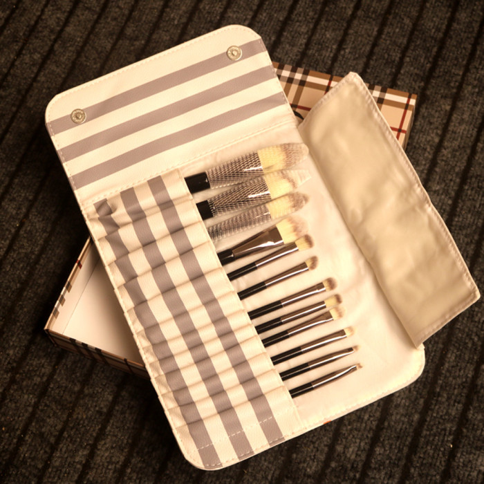 Women's Portable Soft Bristle Makeup Brush Set With Storage Pouch Facial Cosmetic Tools Kit Beauty Brush Set For Daily Makeup