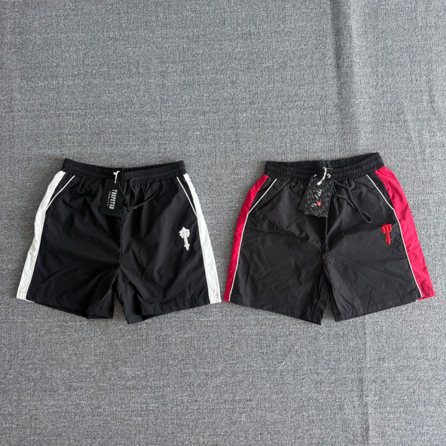 Men Boy Pocket Shorts Casual Straight-fit Shorts Loose Sweat Shorts Elastic Waist Bottoms Half Pants Unisex