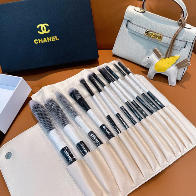 Women's Portable Soft Bristle Makeup Brush Set With Storage Pouch Facial Cosmetic Tools Kit Beauty Brush Set For Daily Makeup
