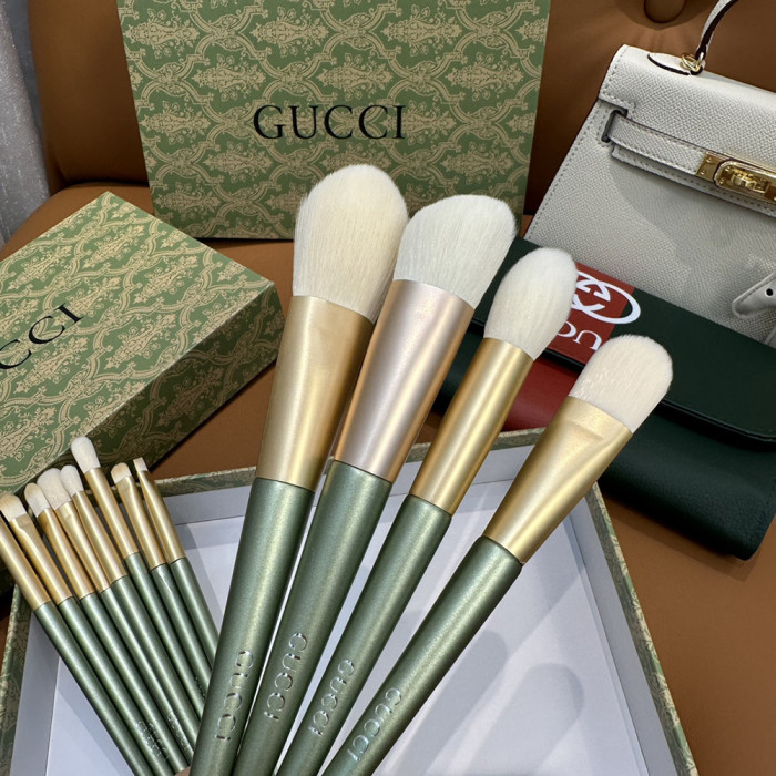 Women's Portable Soft Bristle Makeup Brush Set With Storage Pouch Facial Cosmetic Tools Kit Beauty Brush Set For Daily Makeup