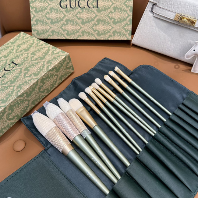 Women's Portable Soft Bristle Makeup Brush Set With Storage Pouch Facial Cosmetic Tools Kit Beauty Brush Set For Daily Makeup