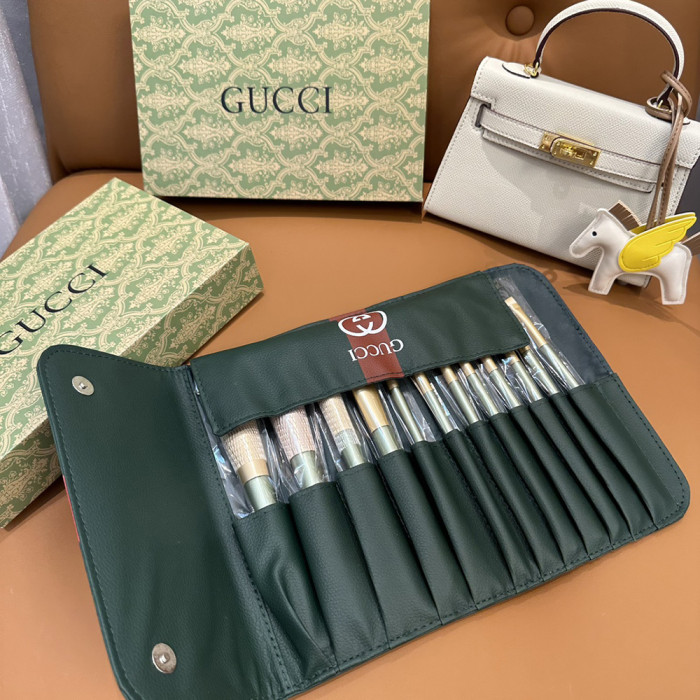 Women's Portable Soft Bristle Makeup Brush Set With Storage Pouch Facial Cosmetic Tools Kit Beauty Brush Set For Daily Makeup
