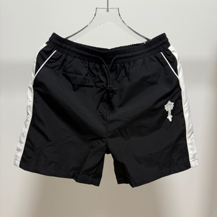 Men Boy Pocket Shorts Casual Straight-fit Shorts Loose Sweat Shorts Elastic Waist Bottoms Half Pants Unisex