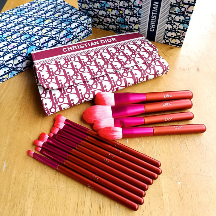 Women's Portable Soft Bristle Makeup Brush Set With Storage Pouch Facial Cosmetic Tools Kit Beauty Brush Set For Daily Makeup
