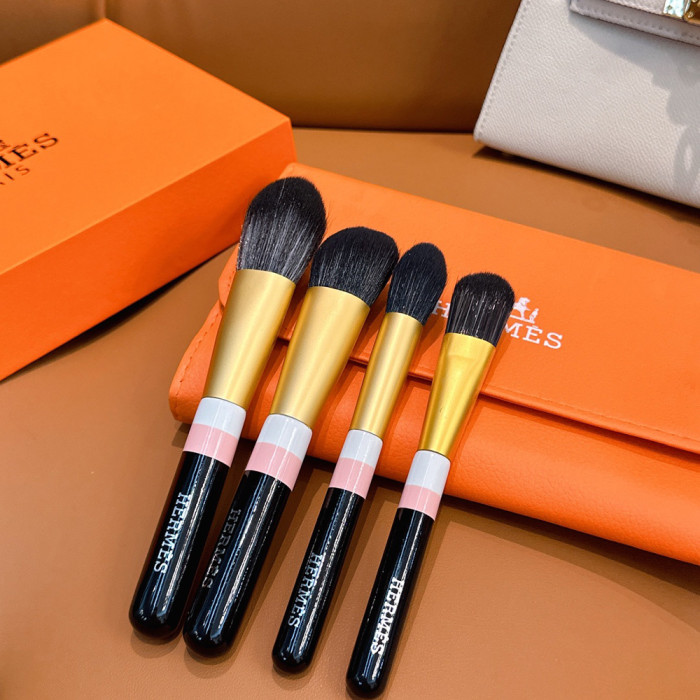 Women's Portable Soft Bristle Makeup Brush Set With Storage Pouch Facial Cosmetic Tools Kit Beauty Brush Set For Daily Makeup