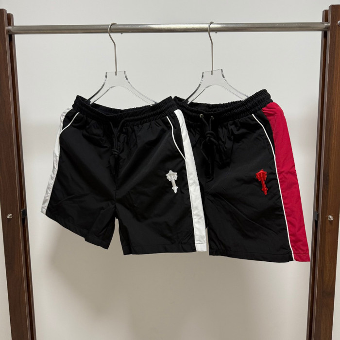 Men Boy Pocket Shorts Casual Straight-fit Shorts Loose Sweat Shorts Elastic Waist Bottoms Half Pants Unisex