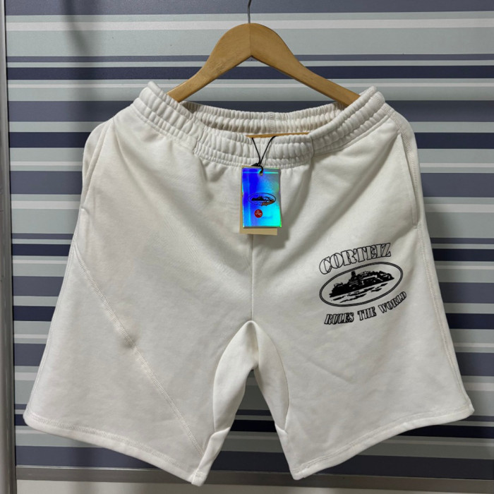 Men Boy Pocket Shorts Casual Straight-fit Shorts Loose Sweat Shorts Elastic Waist Bottoms Half Pants Unisex
