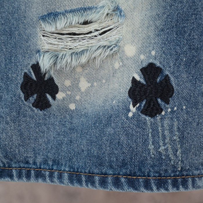Men Women Denim Shorts Streetwear Bottoms Half Pants Jeans Shorts Unisex