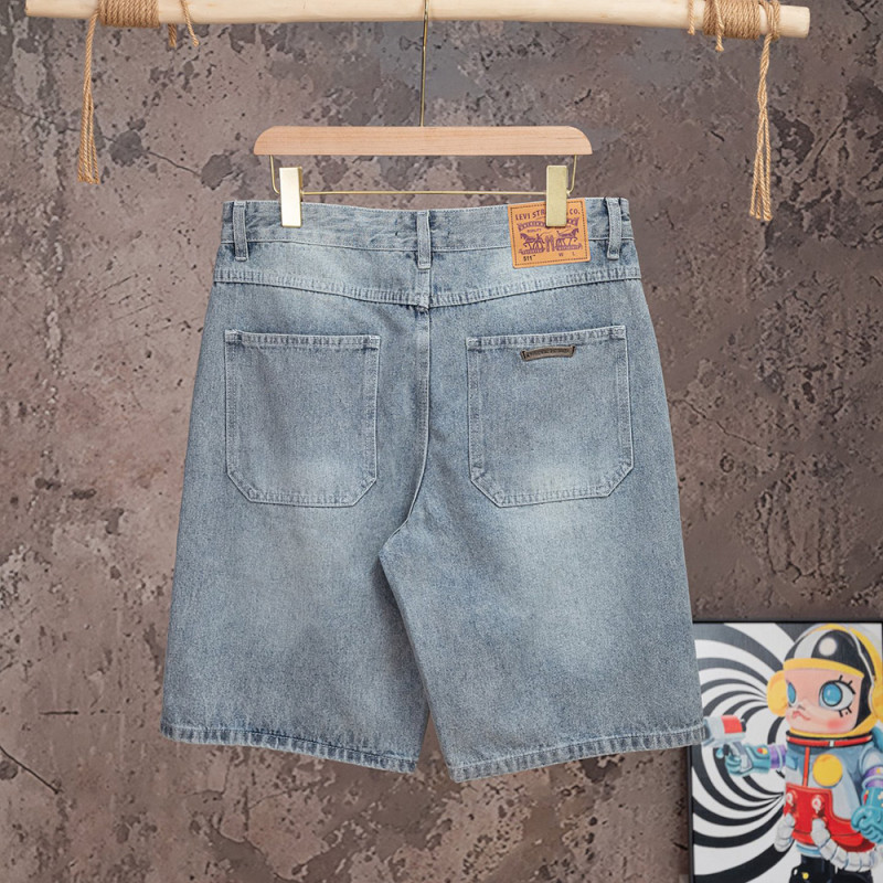 Men Women Denim Shorts Streetwear Bottoms Half Pants Jeans Shorts Unisex