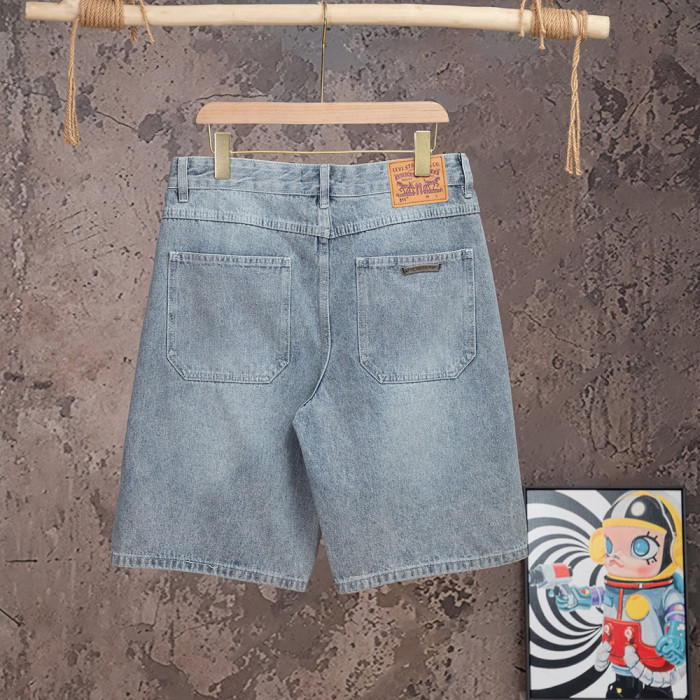Men Women Denim Shorts Streetwear Bottoms Half Pants Jeans Shorts Unisex